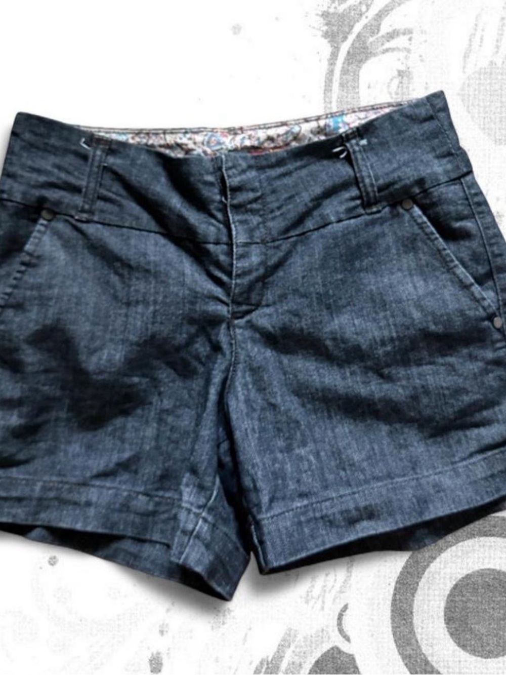 one 5 one Dark Indigo Denim Shorts